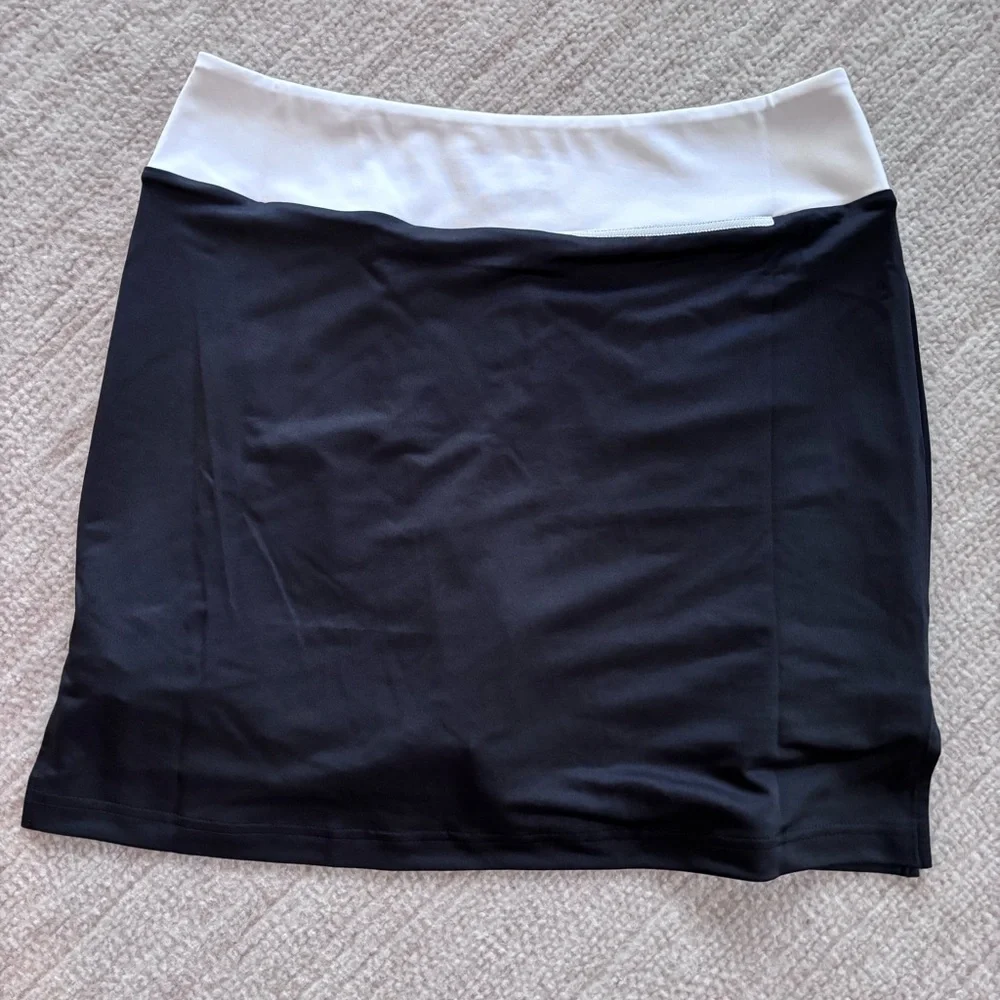White Athletic Golf Skort with Blue and Black Side Panels NWT - Picture 11 of 11
